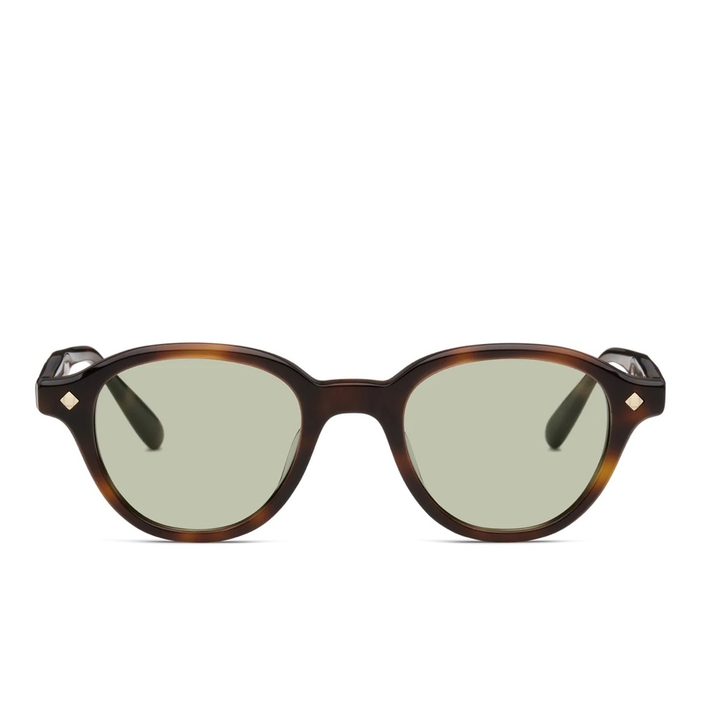 Lunetterie Générale - Bon Vivant - Classic Tortoise Sunglasses with Green Lenses